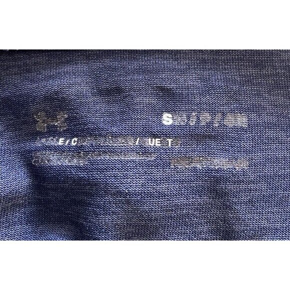 Men's Under Armour Pullover Snap Hood Blue Gray Size Small S - Picture 3 of 3